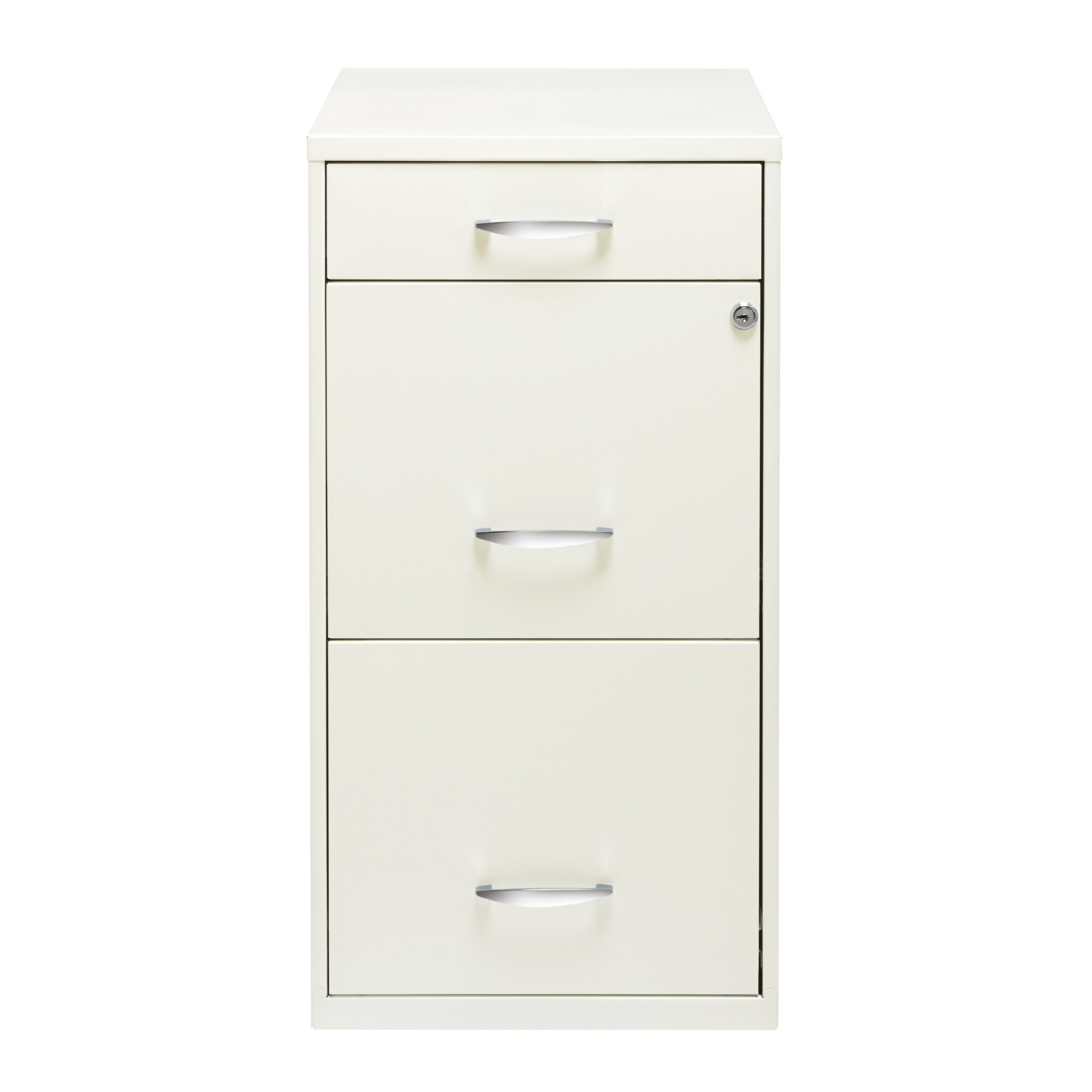 Hirsh Industries, 3 Drawer Letter Width File Cabinet, Pencil Drawer, Width 14.25 in, Depth 18 in, Height 27.32 in, Model# 19157